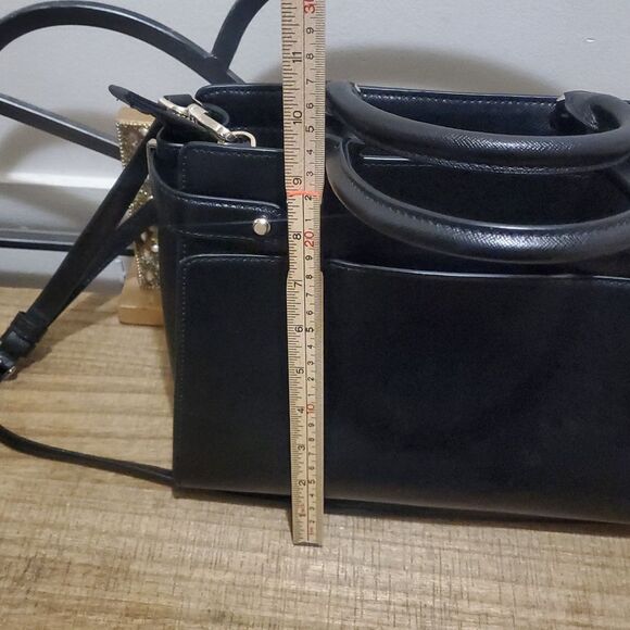 Kate Spade New York Staci Medium Black Leather Satchel Bag - Picture 12 of 12